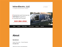 Tablet Screenshot of inline-electric.com